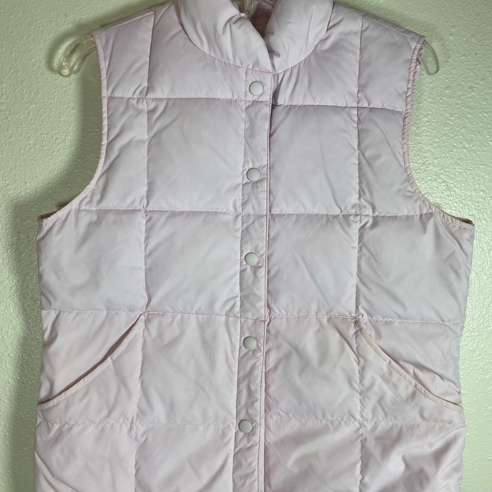 Land’s End Light Pink Quilted Women’s down Puffer Vest.Lightweight, Pre-Owned. - Picture 1 of 7